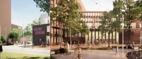 Bilder: Heimstadens tidiga vision för klassiska Eon-huset