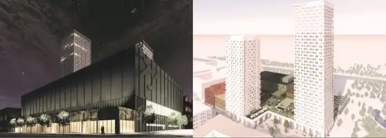 Omfattande Kista-satsning – dubbelskrapor och padelcenter nära grönt ljus