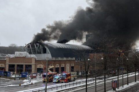 Stor brand på Lisebergs nya miljardbygge – NCC: ”Vi är bestörta”