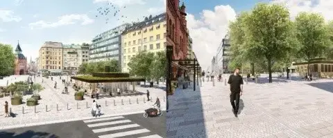 Här är planen för upprustade Östermalmstorg