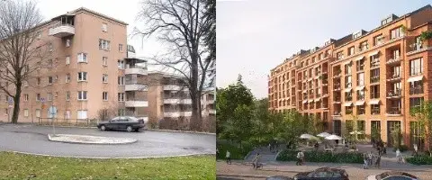 Här vill bolaget riva 40 år gamla bostäder – mitt i Vasastan