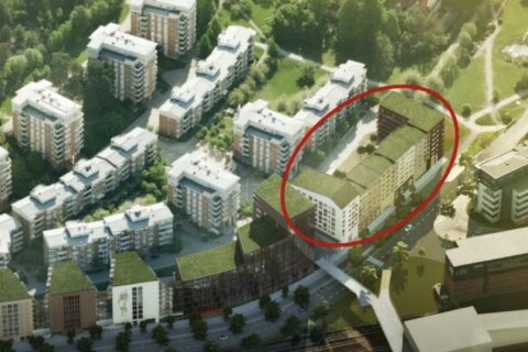 Besqab förvärvar byggrätter för 130 bostäder invid Solna station