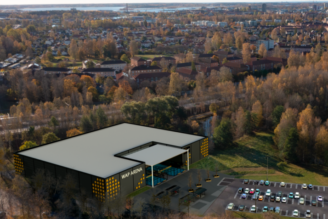 Här blir den jättestora padelhallen en livsmedelsbutik