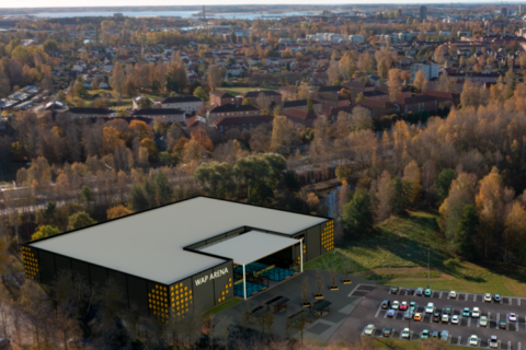 Här blir den jättestora padelhallen en livsmedelsbutik
