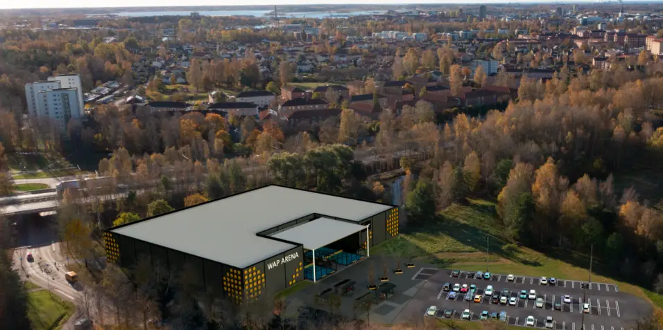 Här blir den jättestora padelhallen en livsmedelsbutik