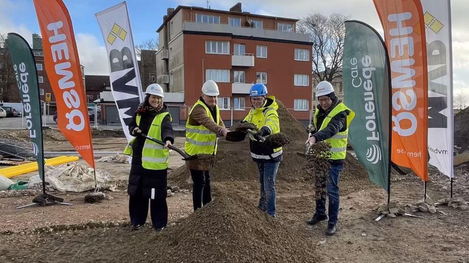 Hemsö igång med bygget av omsorgsboende