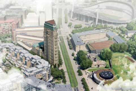 Delade meningar om Framtidens centrala bostadsskrapa