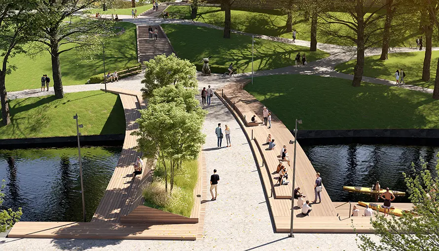 Grönt stråk ska binda ihop Borås – fem kilometer park genom hela staden