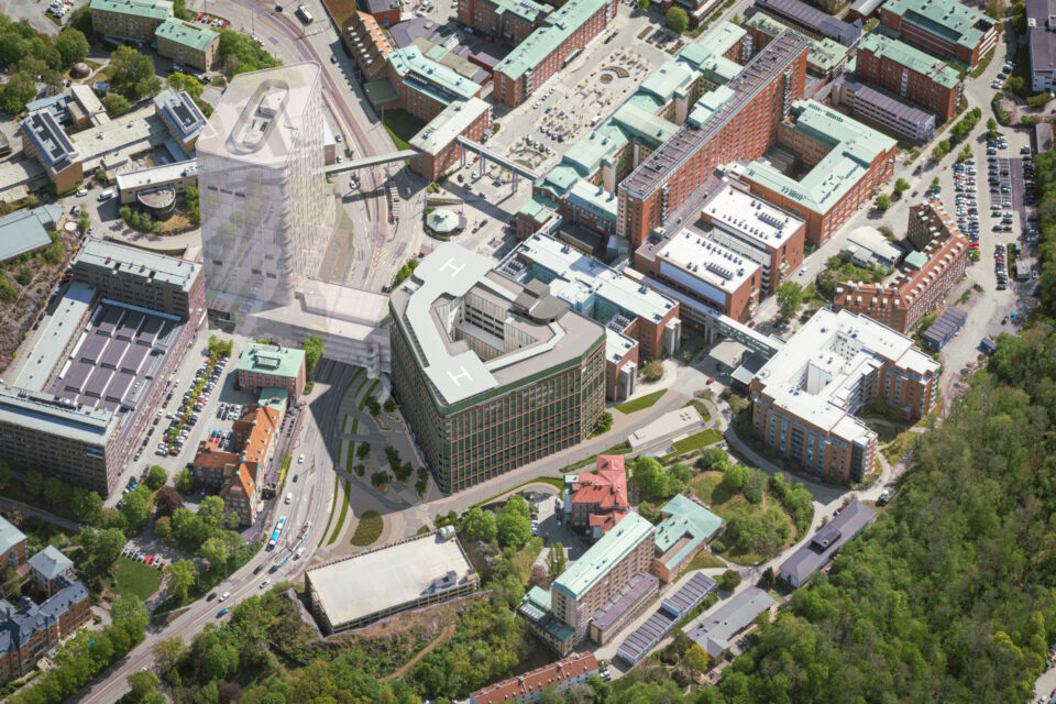 Sahlgrenska Universitetssjukhusets nya framsida klubbad – Entrén tillbaka där den en gång var
