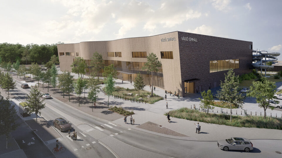 Peab bygger simhall i Växjö…