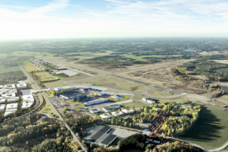 Saab expanderar hos Arlandastad i Skavsta