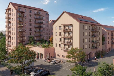 Bonava och Peab bygger bostäder och handel i Umeå