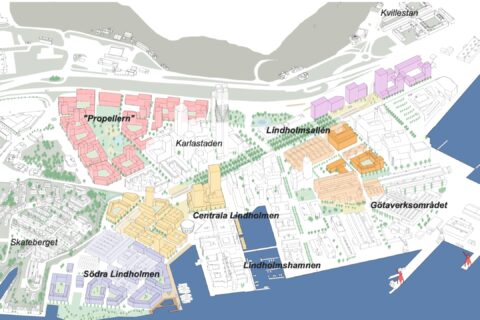 Lindholmen ska få 3 250 nya bostäder – men kontoren blir kvar