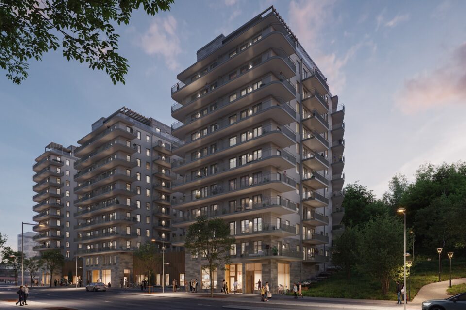 Selvaag Bostad och Consto bygger 166 bostäder i Stockholm