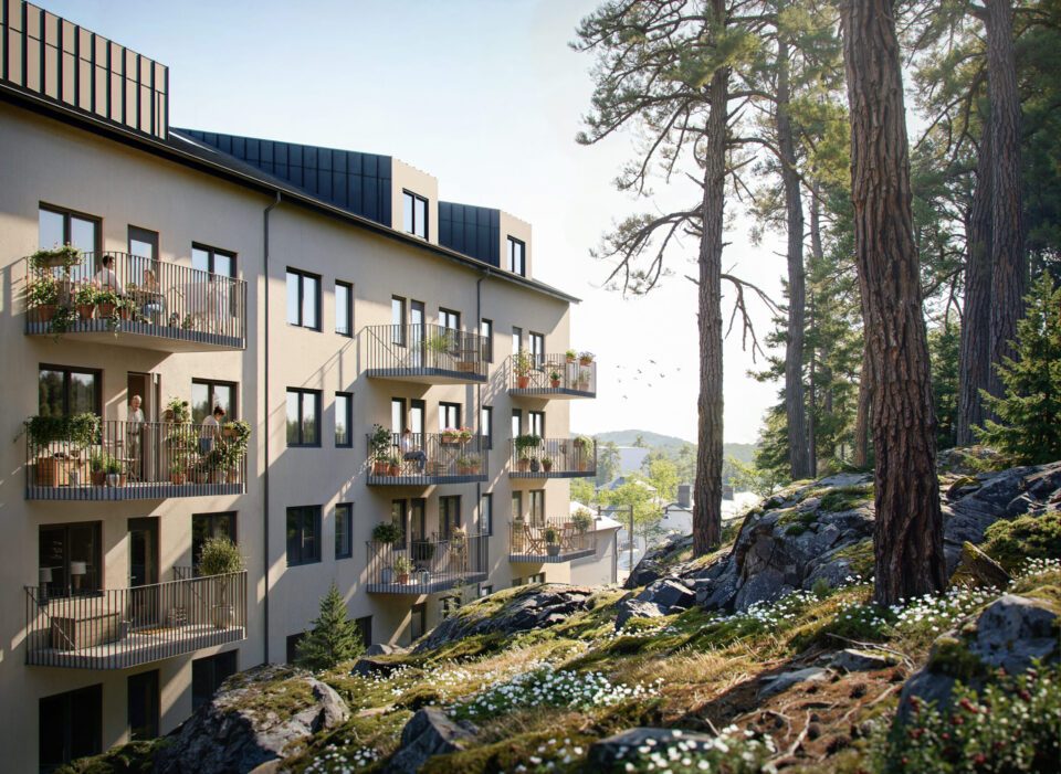 56 nya bostadsrätter i Ängby Park